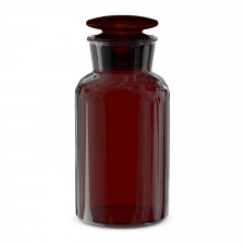 Бутель для реагентів (широке горло, темне скло) 250 мл з притертою пробкою (Чехія) (2006/Н/250)