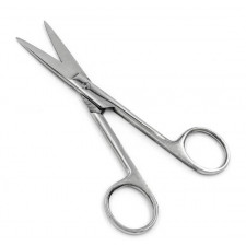 Ножницы медицинские прямые 14 см с двумя острыми концами