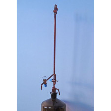 Бюретка з темного скла з краном та автоматичним нулем клас А 25-0,05 Чехія