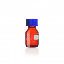 Бутыль д/реаг. с винтовой крышкой и градуировкой 25 мл, GL 25, темное ст. (DURAN, Германия)