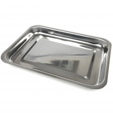 Лоток прямоугольный 400х300х35 мм нержавеющая сталь