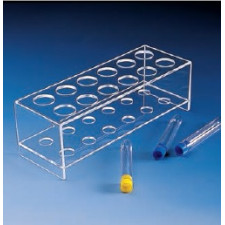 Штатив для пробірок (плексиглас, ПММА) 12 гнізд d гнізд = 44 мм (Kartell) (891)