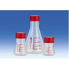 Колба конічна Ерленмейера 250 мл ПМП з гвинтовою кришкою Vitlab 56895