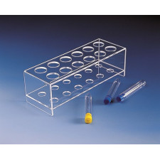 Штатив для пробірок (плексиглас, ПММА) 12 гнізд d гнізд = 35 мм (Kartell) (891)
