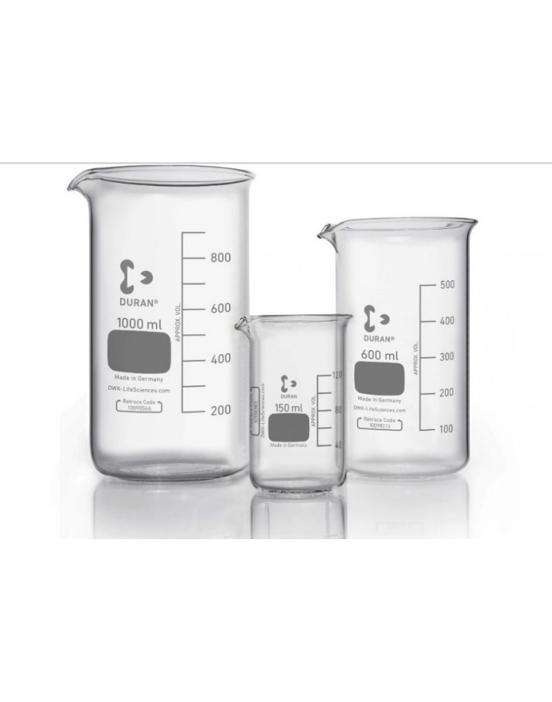 Стакан низкий с носиком и без градуировки, 5 мл, DURAN, Германия