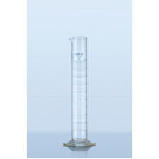Циліндр мірний з носиком та синім градуюванням 500 мл клас А DURAN