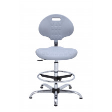 Cтул лабораторный на шарнирах ERGOWORK PRO Special Ring CHL Grey п/у