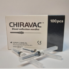 Голка для забору крові Chiravac 22Gх1.5" 0.7х38 мм стерильна 100 шт./уп.