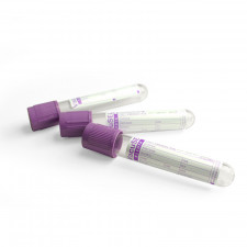 Пробирка для крови VACUSEL 13х75 мм стерильная (2 мл, фиолетовая крышка, K3 EDTA) уп.100 шт