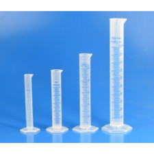 Циліндр мірний з носиком і синім градуюванням поліпропіленовий 250 мл