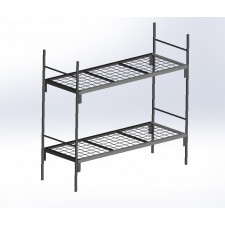 Ліжко двоярусне металеве 1970х700х1800 мм ЛД1.100