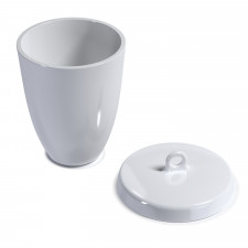 Тигель лабораторний фарфоровий 50 мл високий з кришкою